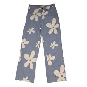 Groovy Floral Size S Light Wash Jeans